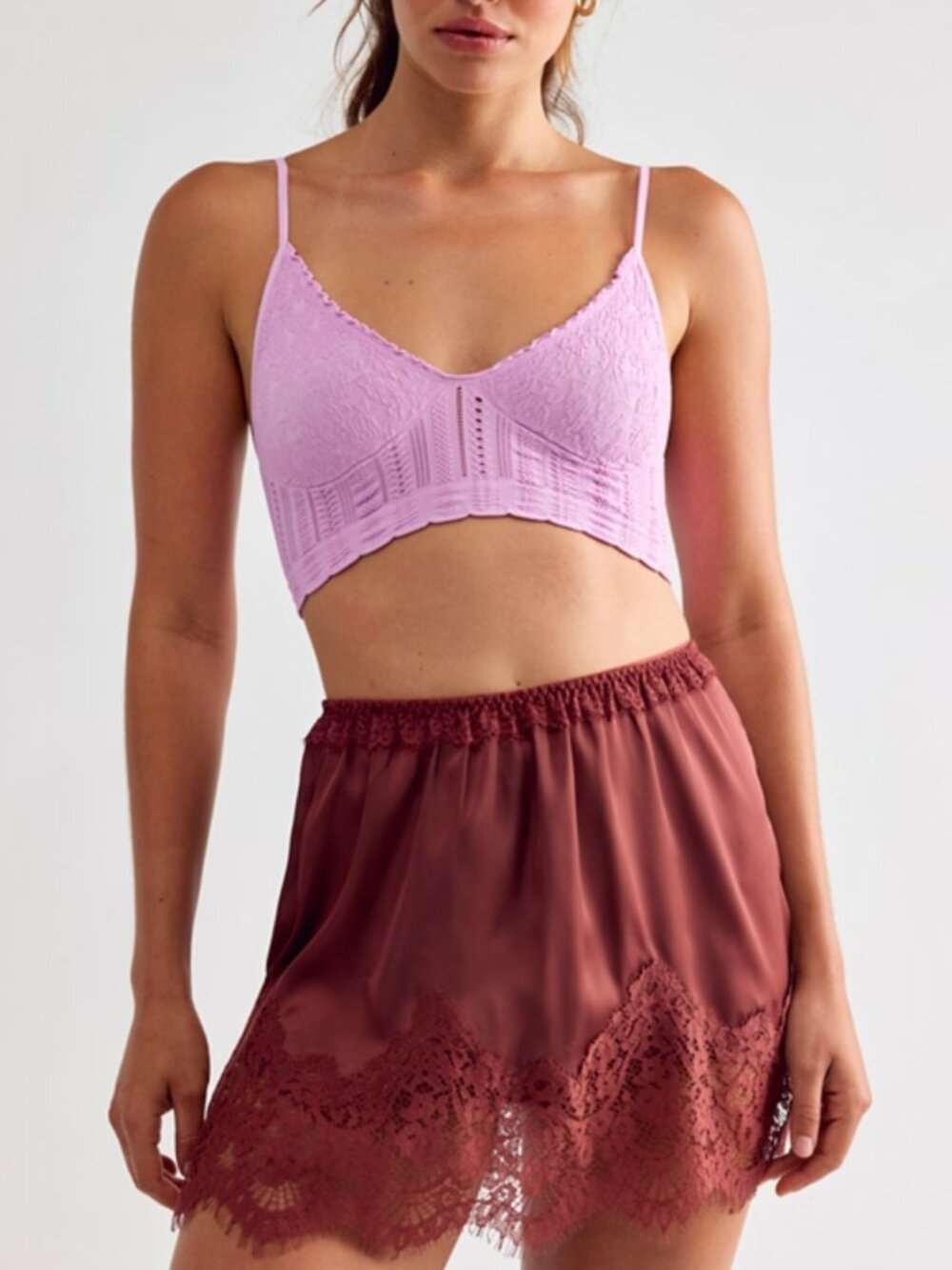 🆕 FREE PEOPLE Heirloom Seamless Bralette / Pale Orchid